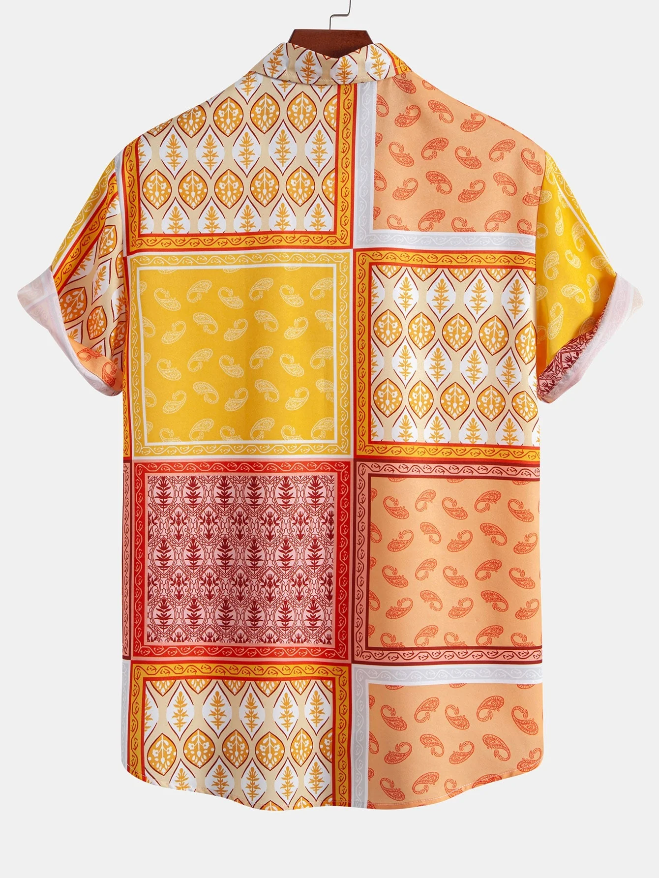 Magnus® | Paisley Border Button Up Shirt - Image 2