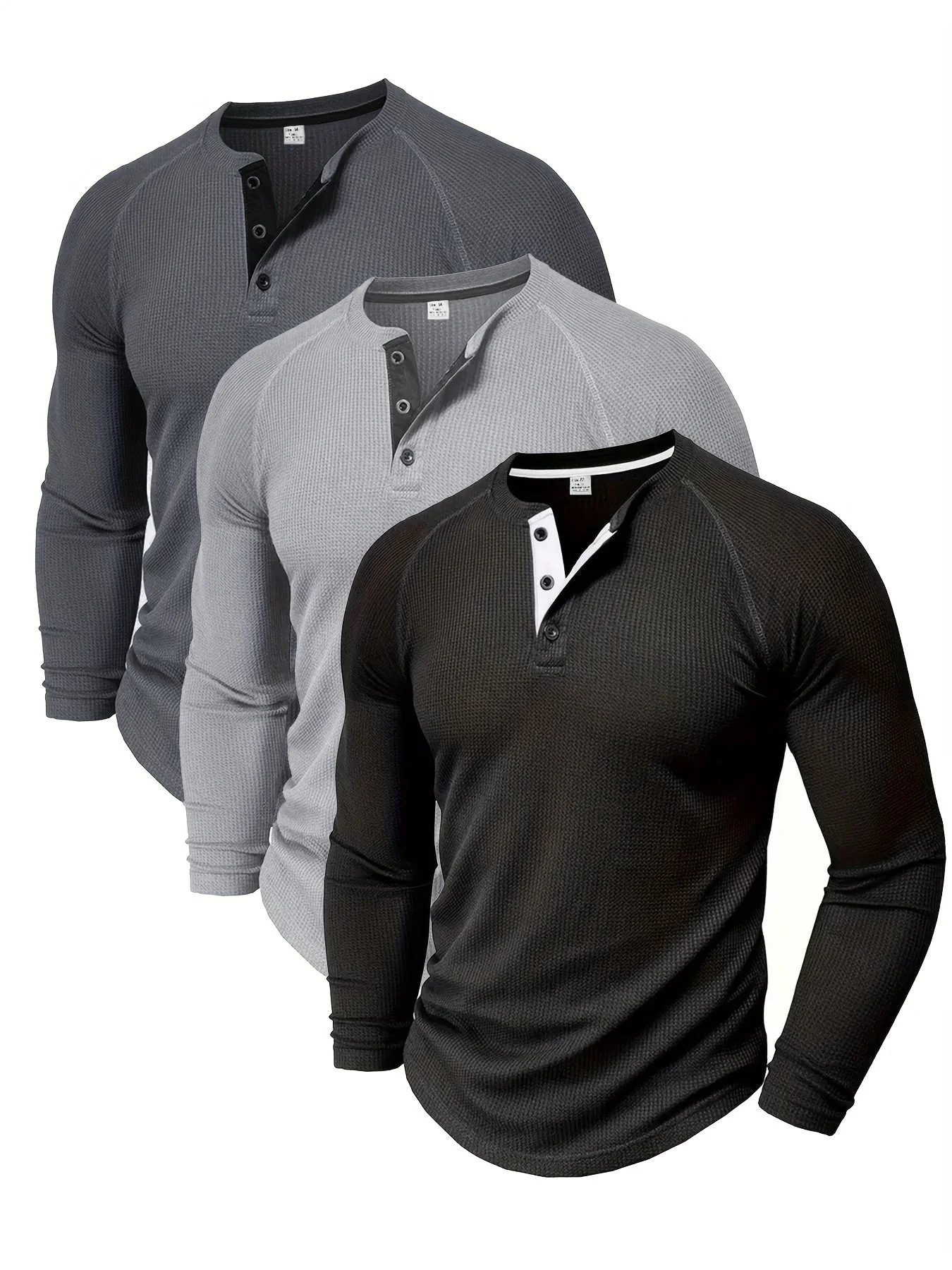Magnus® | Waffle Henley Shirt - Image 8