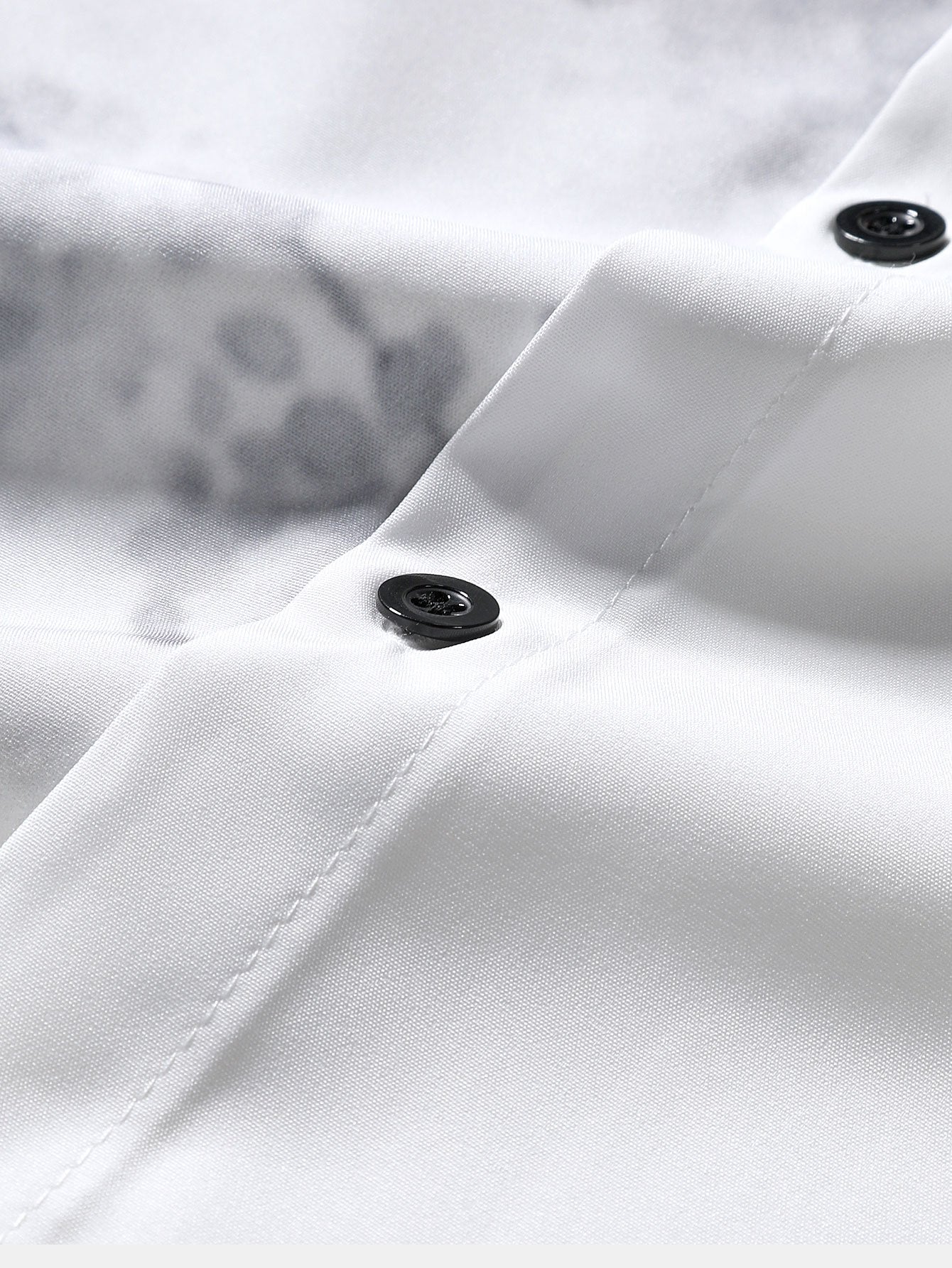 Malik® | Traditional Oriental Ink Painting Print Stand Collar Shirt - Image 6