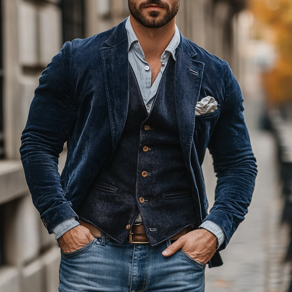 Malvino® | Vintage Blazer & Waistcoat Set
