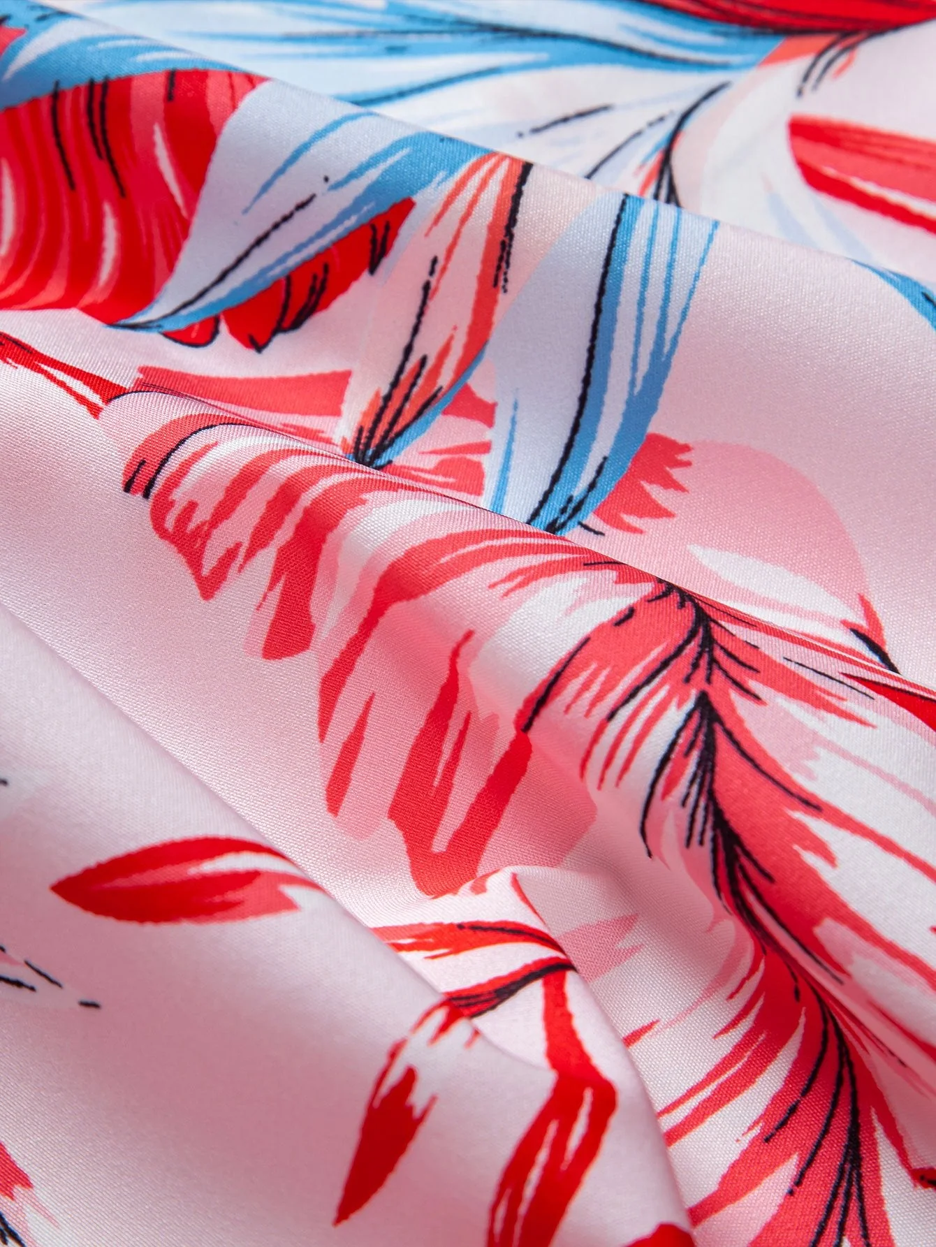 Marcel® | Tropical Print Button Up Shirt & Swim Shorts - Image 12