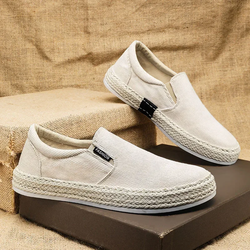 Mario | Elegant Canvas Slip-On Shoes - Image 3
