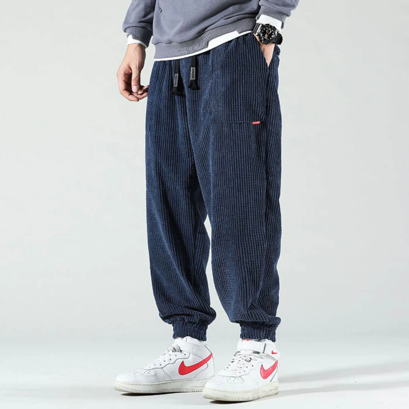 Mason® | Stylish Cord Jogging Pants - Image 2