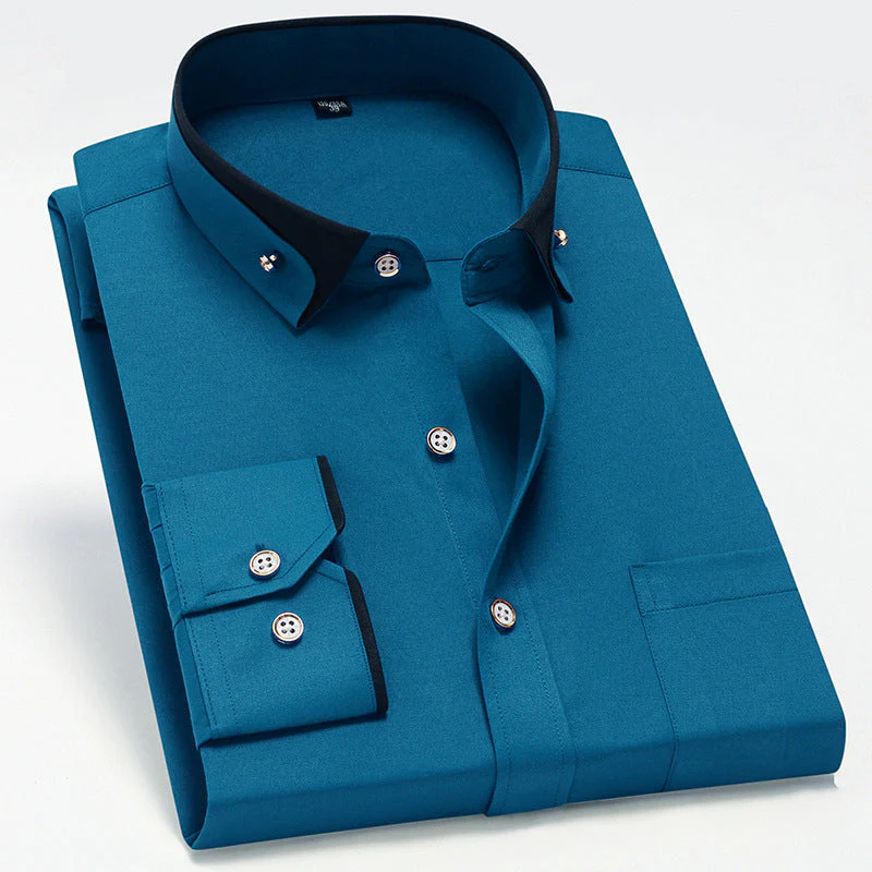 Melchor® | The Refined Contrast Collar Shirt - Image 7