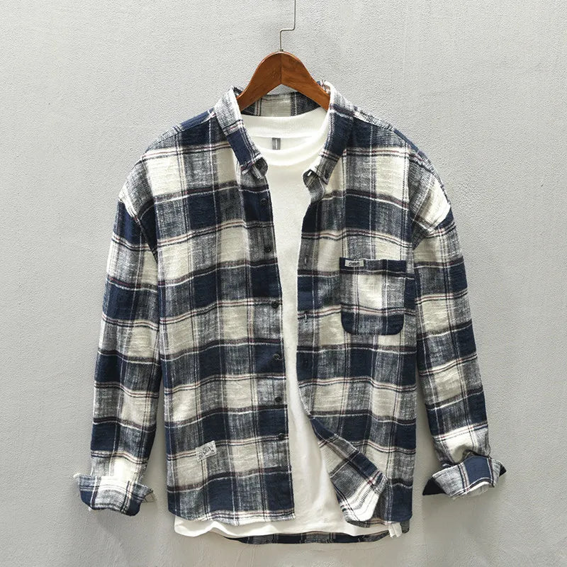 Mikhail | Classic long-sleeved plaid shirt - Image 2