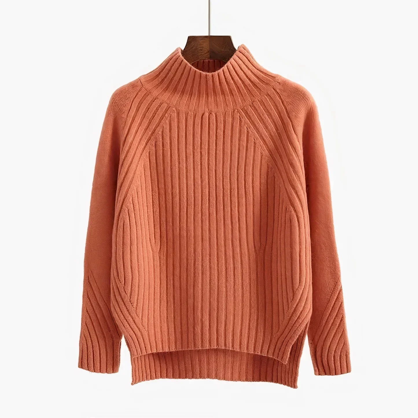 Mikkel | Soft women's turtleneck sweater made of merino wool - Image 2