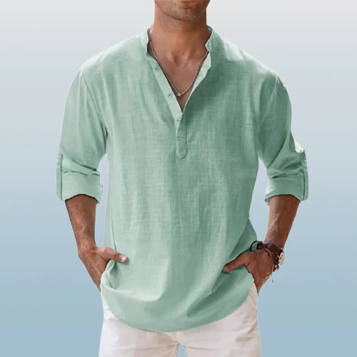 Milo® | Linen Long Sleeve Shirt - Image 4
