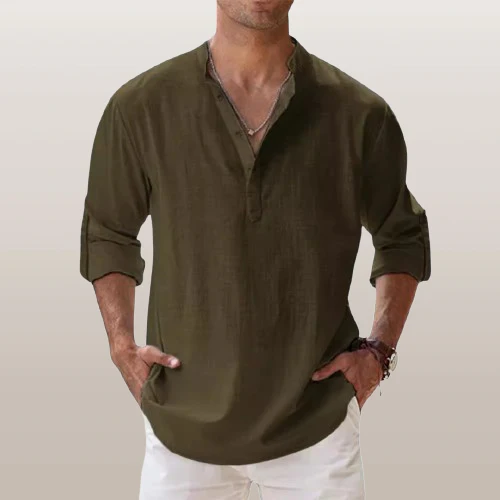 Milo® | Linen Long Sleeve Shirt - Image 9