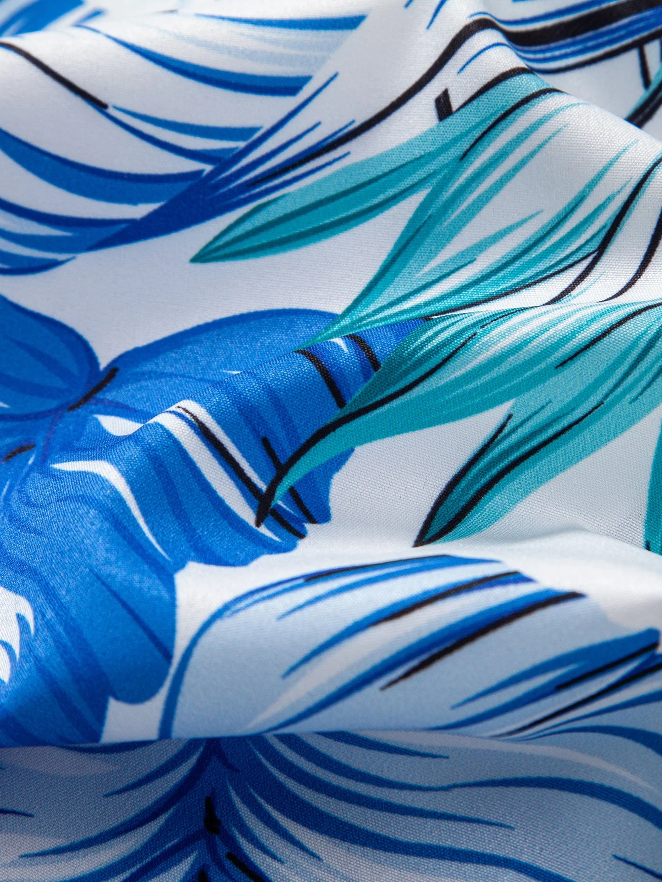 Murray® | Tropical Leaves Print Button Up Shirt - Image 4
