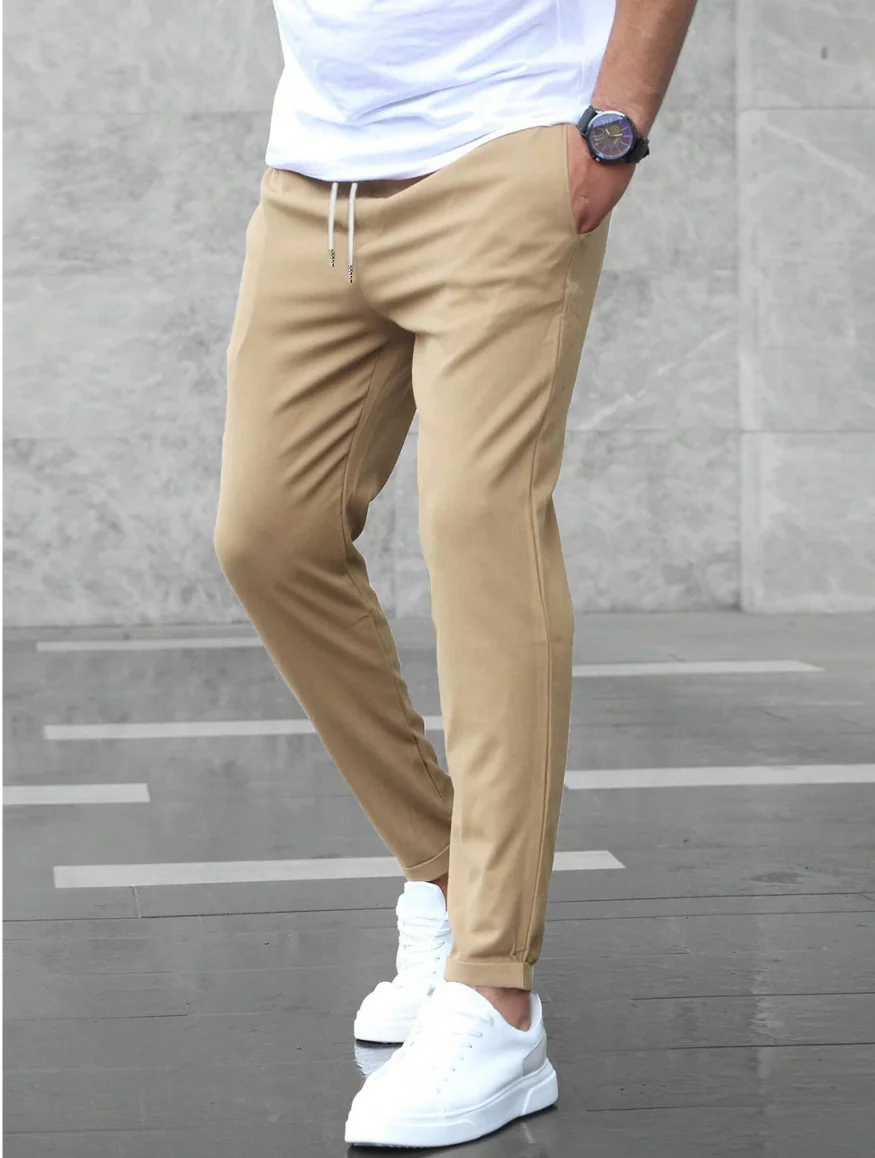 Neptuno | Slim-fit stretch casual trousers for men - Image 5