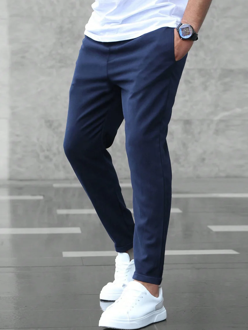 Neptuno | Slim-fit stretch casual trousers for men - Image 6