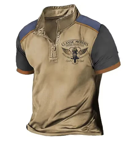 Neville® | Vintage Motorcycle Style Polo - Image 6