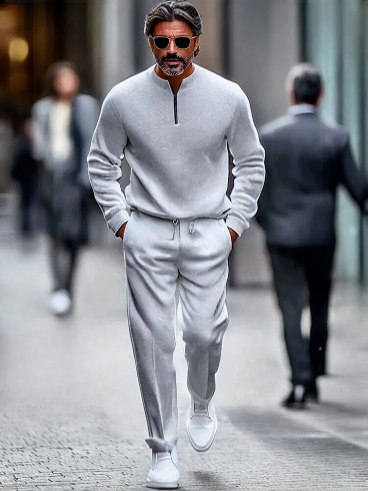 Niall® | Quarter Zip Tracksuit Set - Image 4