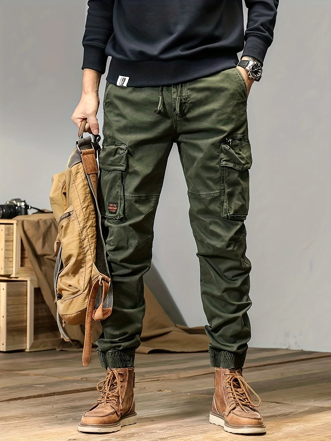 Nicandro® | Premium Cotton Cargo Pants - Image 9
