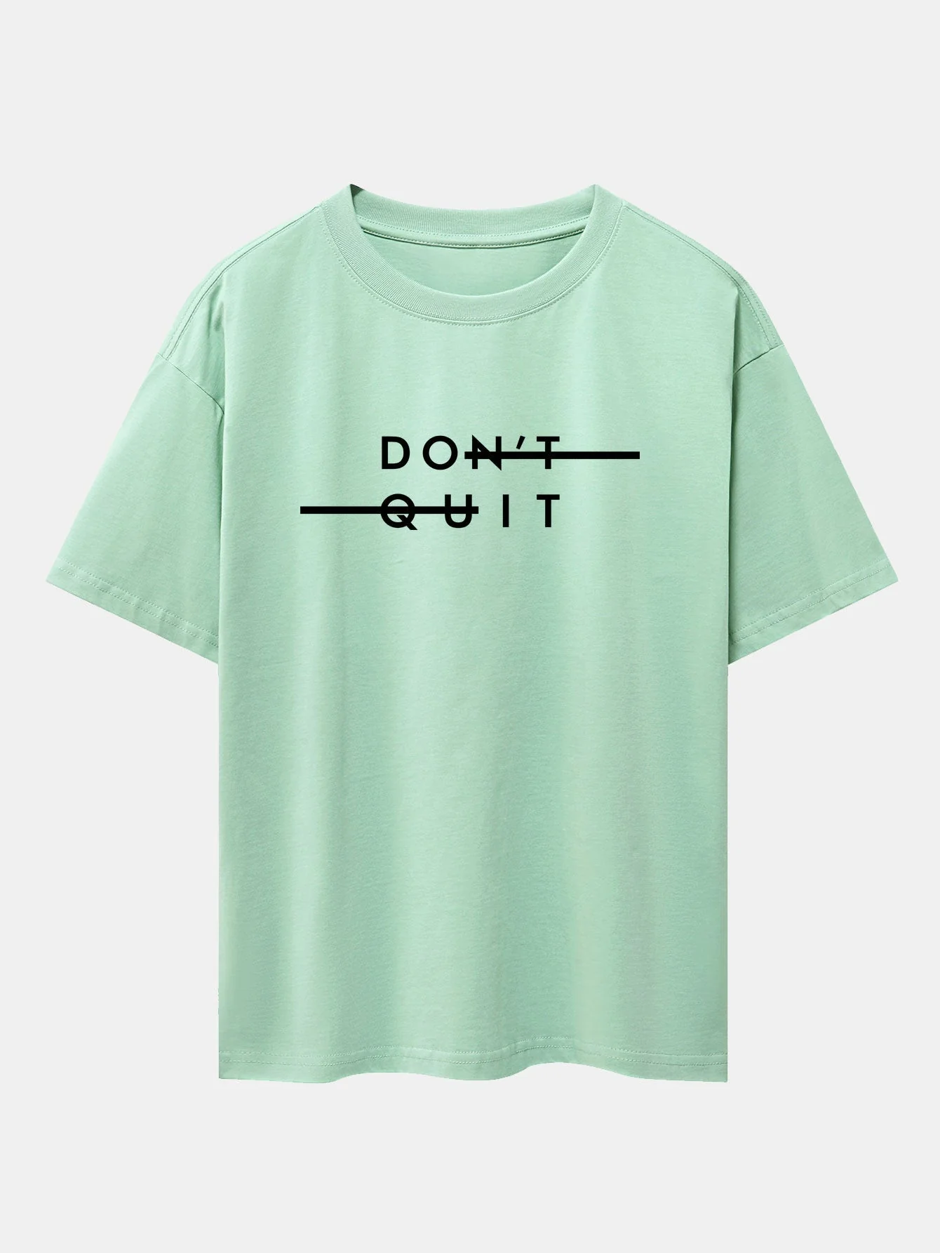 Nicolás® | Don'T Quit Print Drop Shoulder Oversize T-Shirt - Image 11