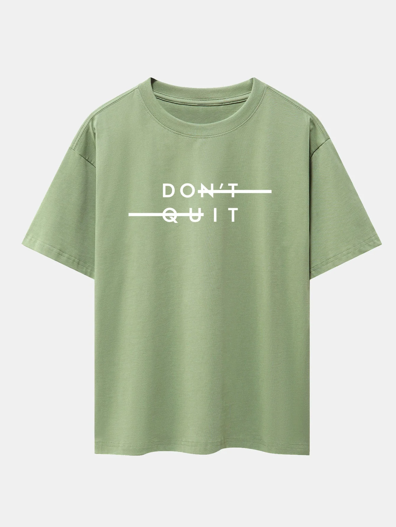Nicolás® | Don'T Quit Print Drop Shoulder Oversize T-Shirt - Image 8