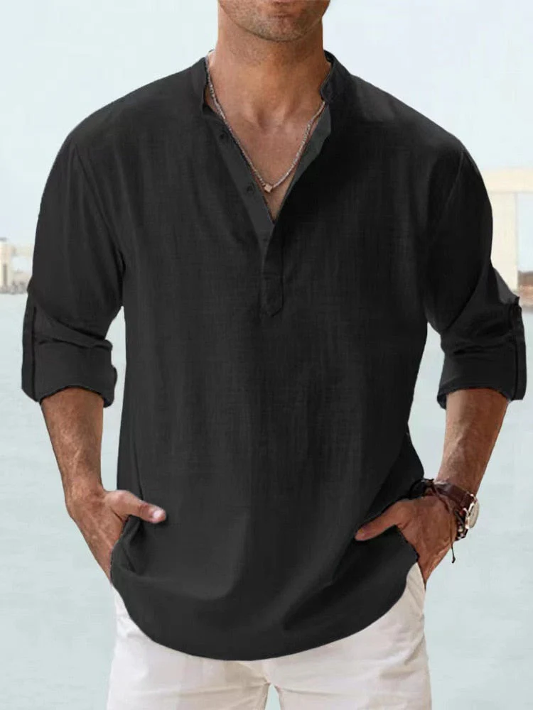 Nolan | Casual linen shirt - Image 4