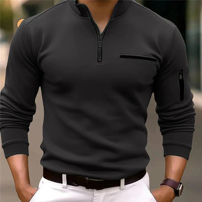 Norbert® | Luxury Quarter-Zip Polo - Image 4