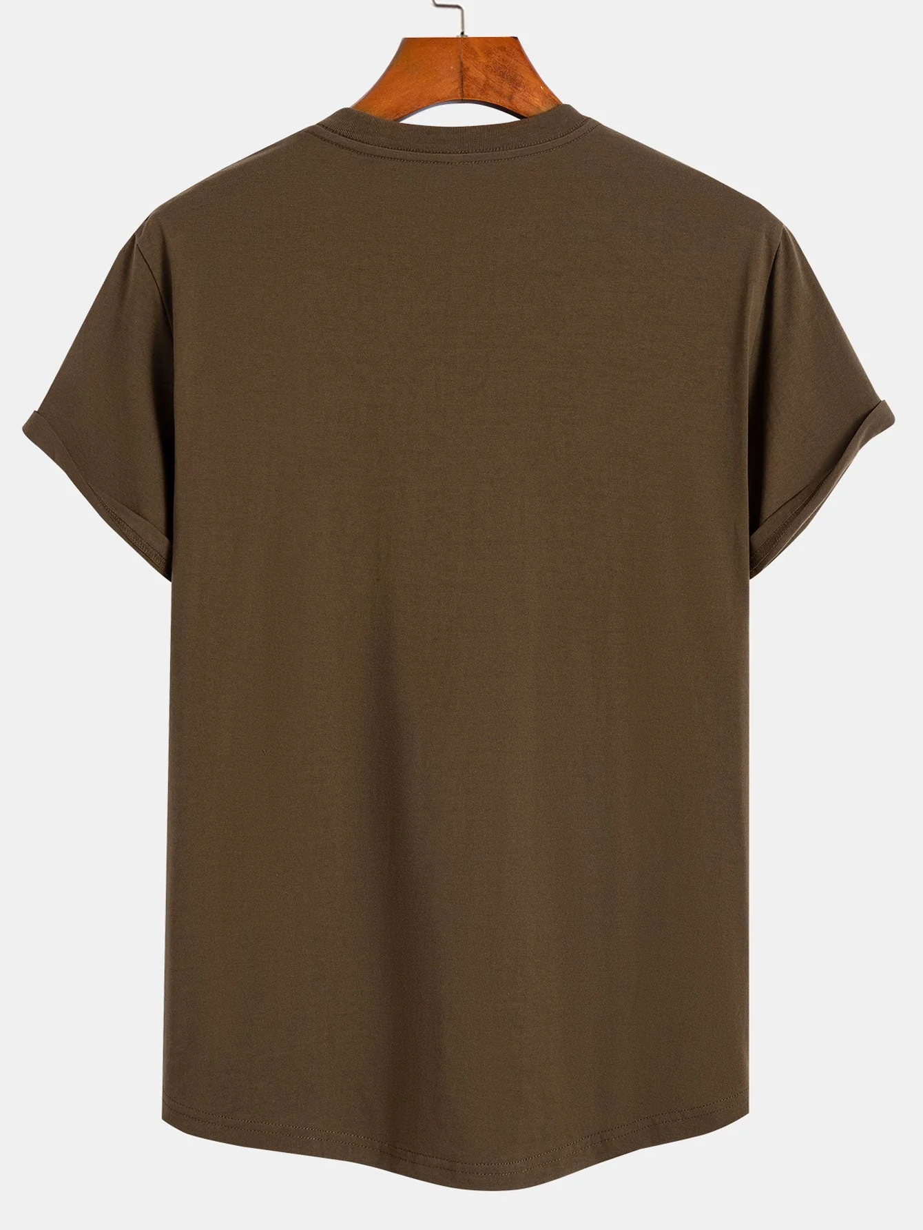 Patricio® | Basic Cotton Arc Hem T-Shirt - Image 10