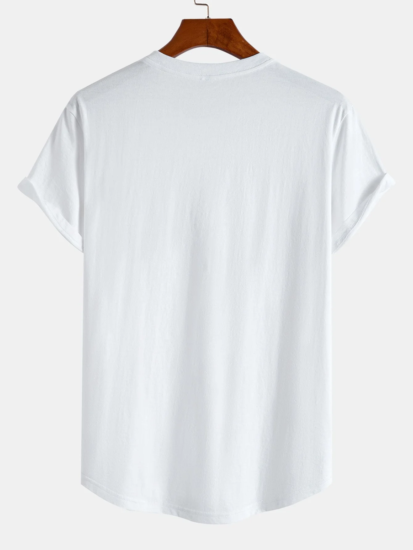 Patricio® | Basic Cotton Arc Hem T-Shirt - Image 2