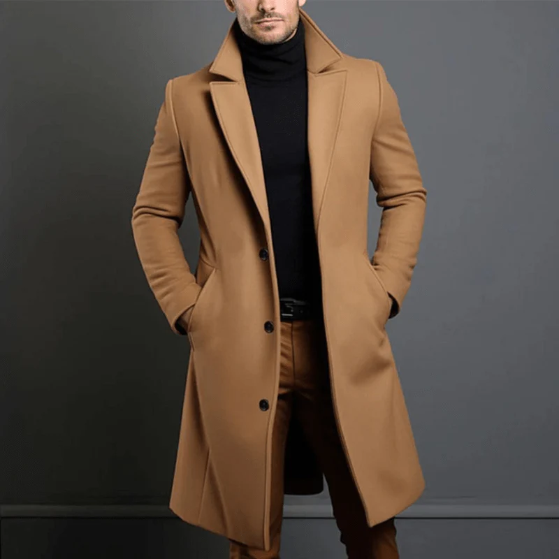 Piero® | Men’s Winter Trench Coats With Lapel Collar