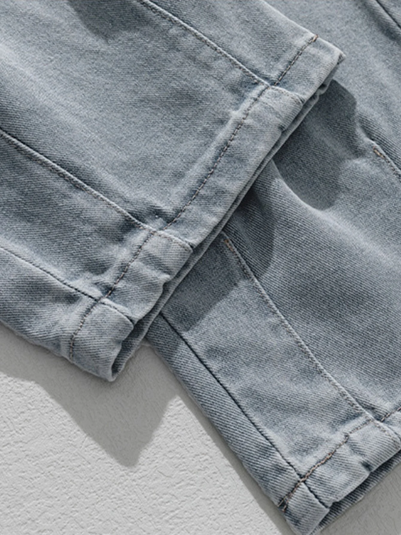 Plácido® | Elastic Waist Relax Fit Straight Leg Cargo Jeans - Image 7