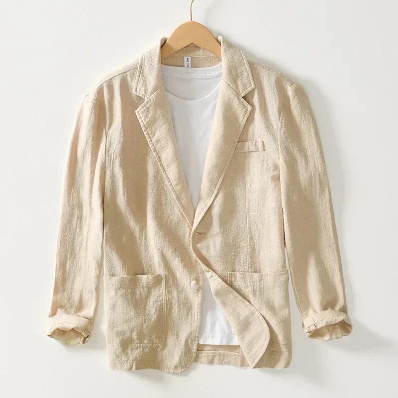 Polo | Men's linen-cotton jacket slim fit - Image 2