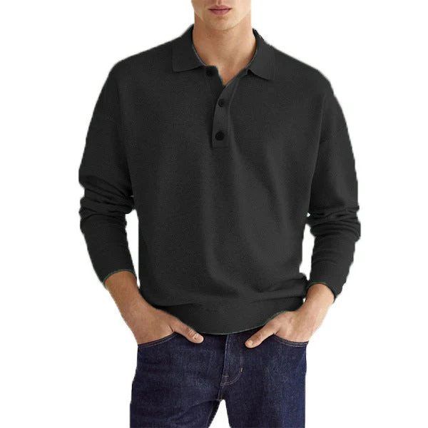 Rafael® | Elegant Long Sleeve Polo - Image 5
