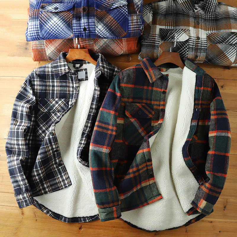 Raimundo® | Outlander Flannel Sherpa Jacket - Image 5