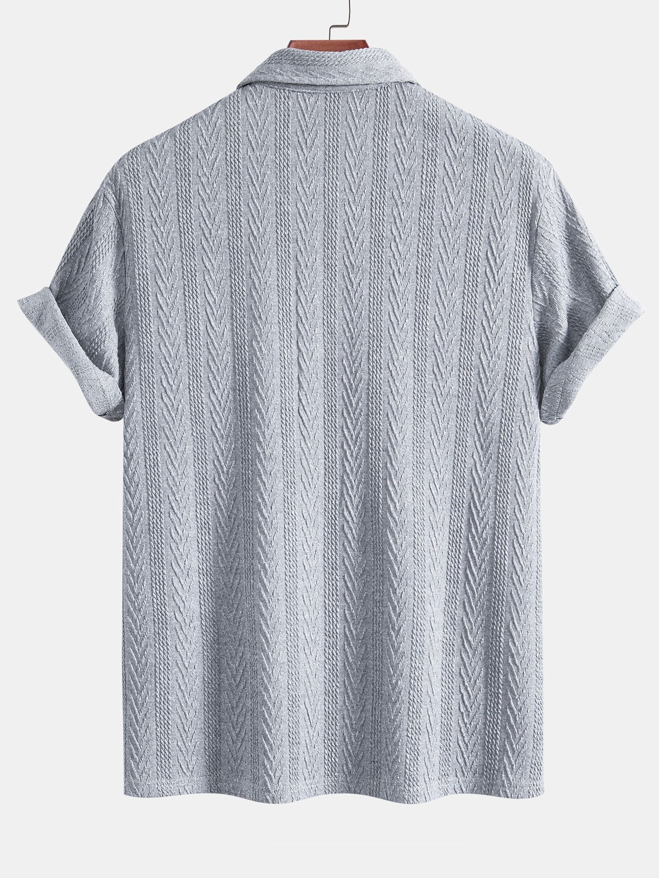 Richard® | Geometric Jacquard Knitted Polo - Image 11