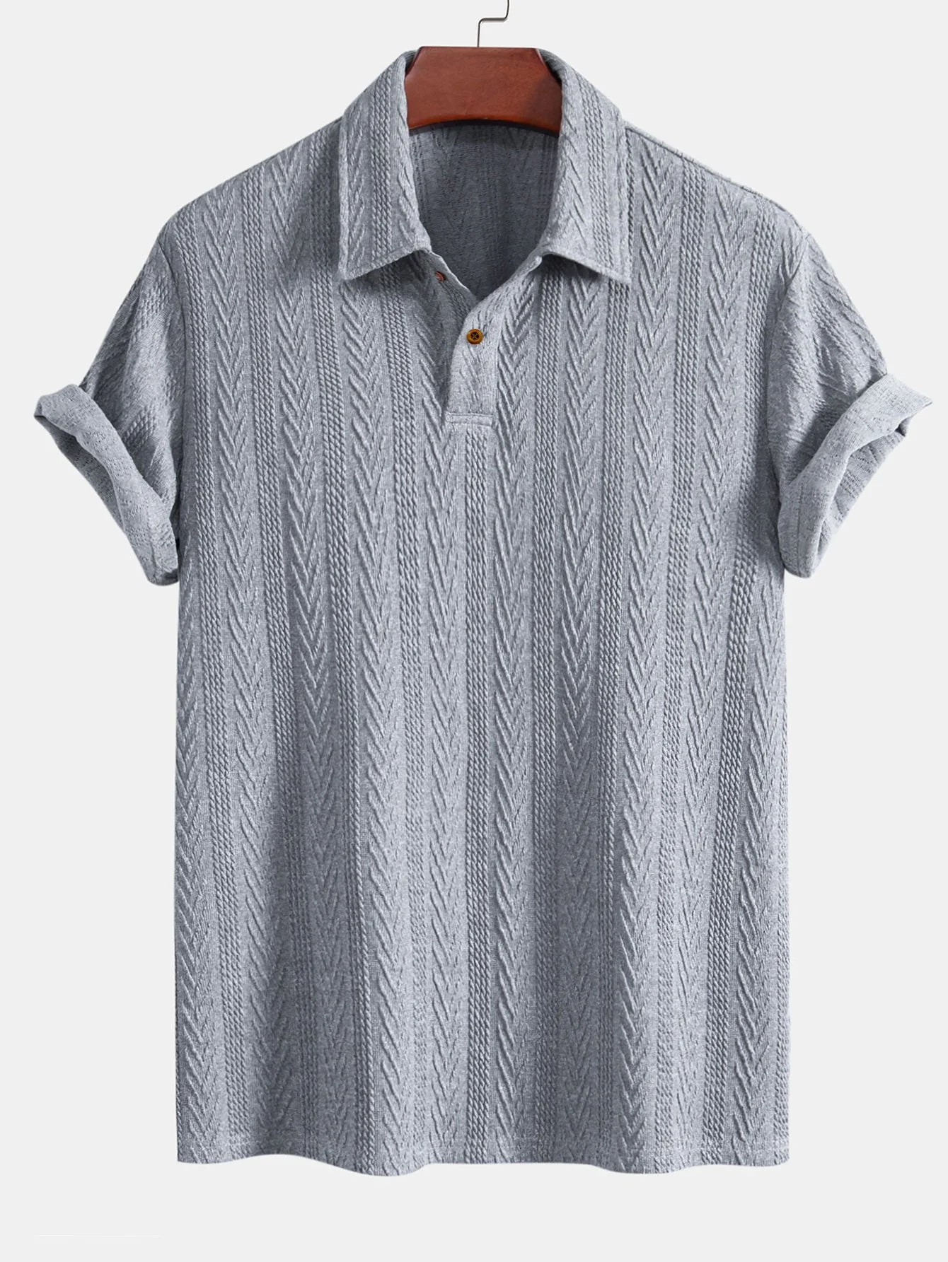 Robert® | Short Sleeve Jacquard Polo - Image 5