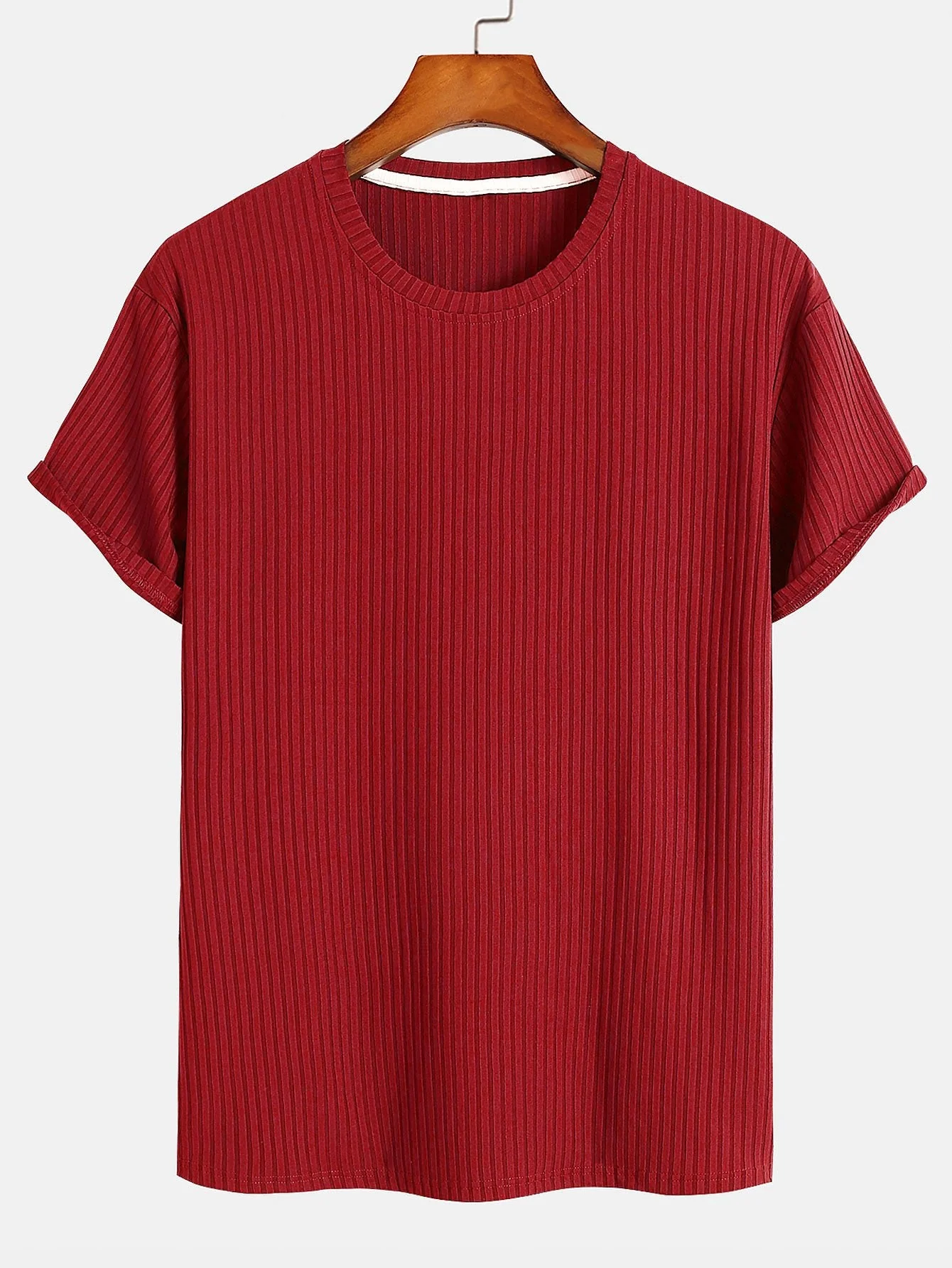 Rolando® | Basic Slim Fit Ribbed T-Shirt - Image 5