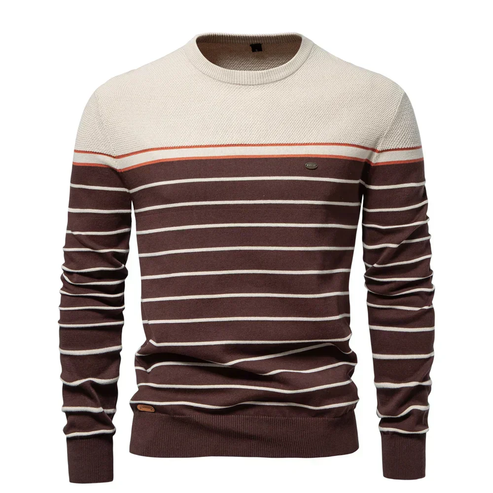 Ross® | Men'S Striped Cotton Sweater - Image 8