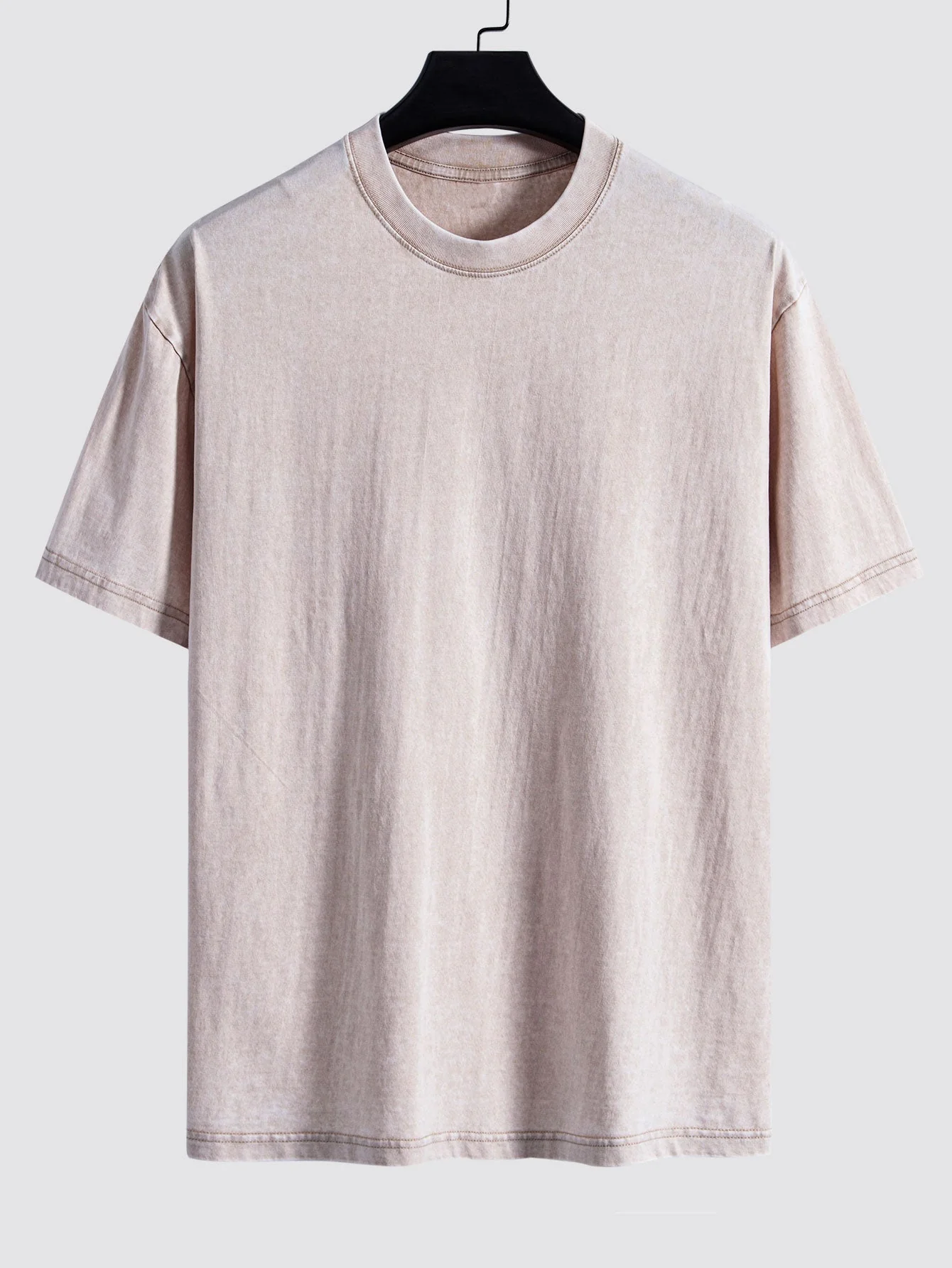 Sam® | Basic Washed Distressed Drop Shoulder Oversize T-Shirt - Image 5