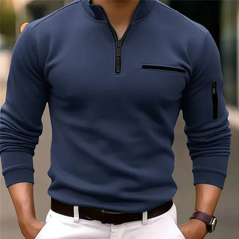 Santiago® | Modern Polo With Zip Details - Image 3