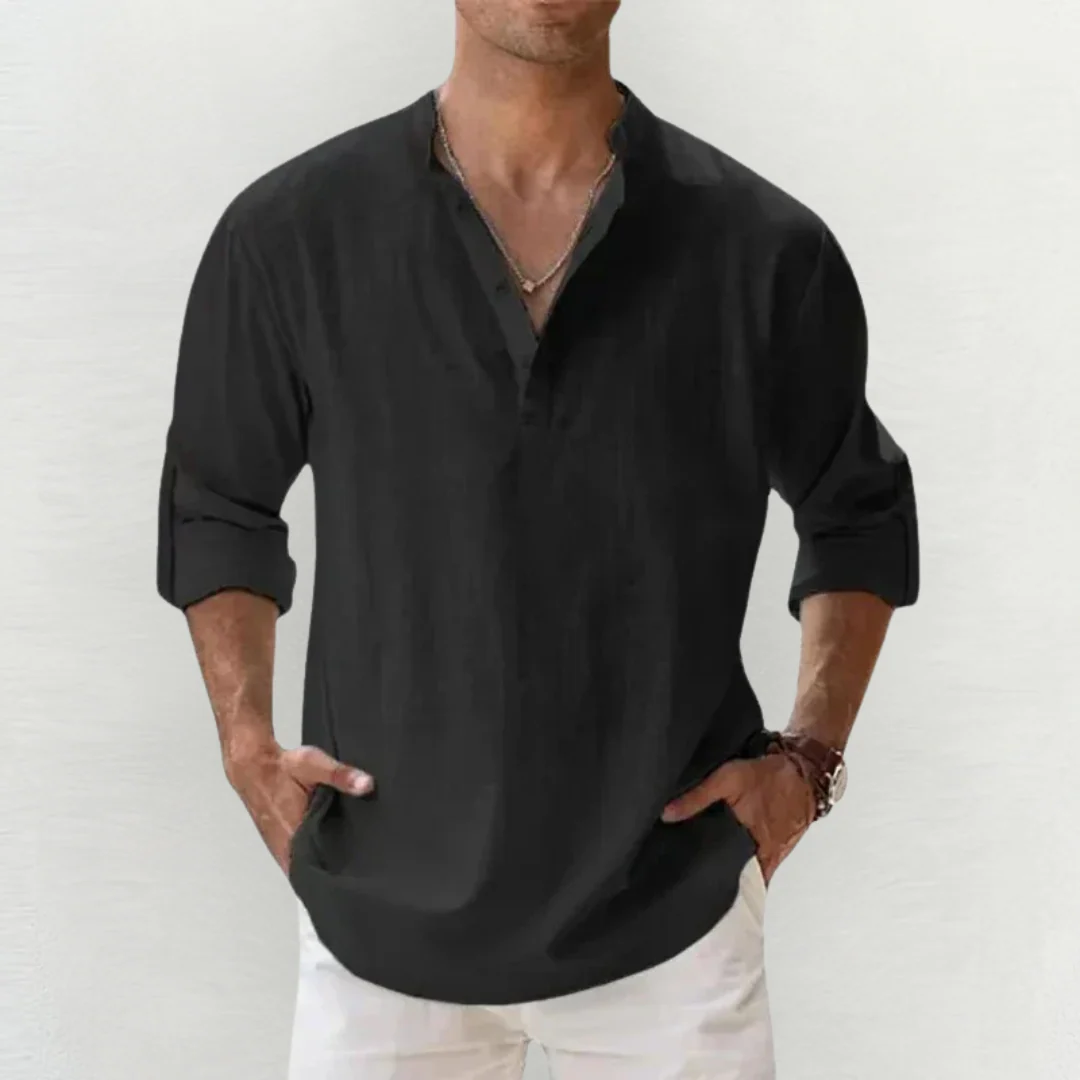 Santino® | Premium Cotton-Linen Stretch Shirt - Image 11