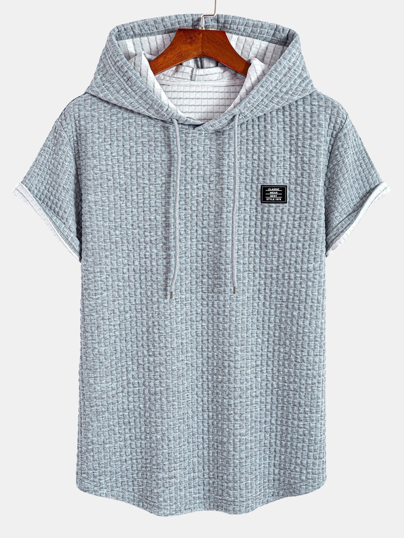 Sean® | Waffle Hooded Arc Hem T-Shirt - Image 2