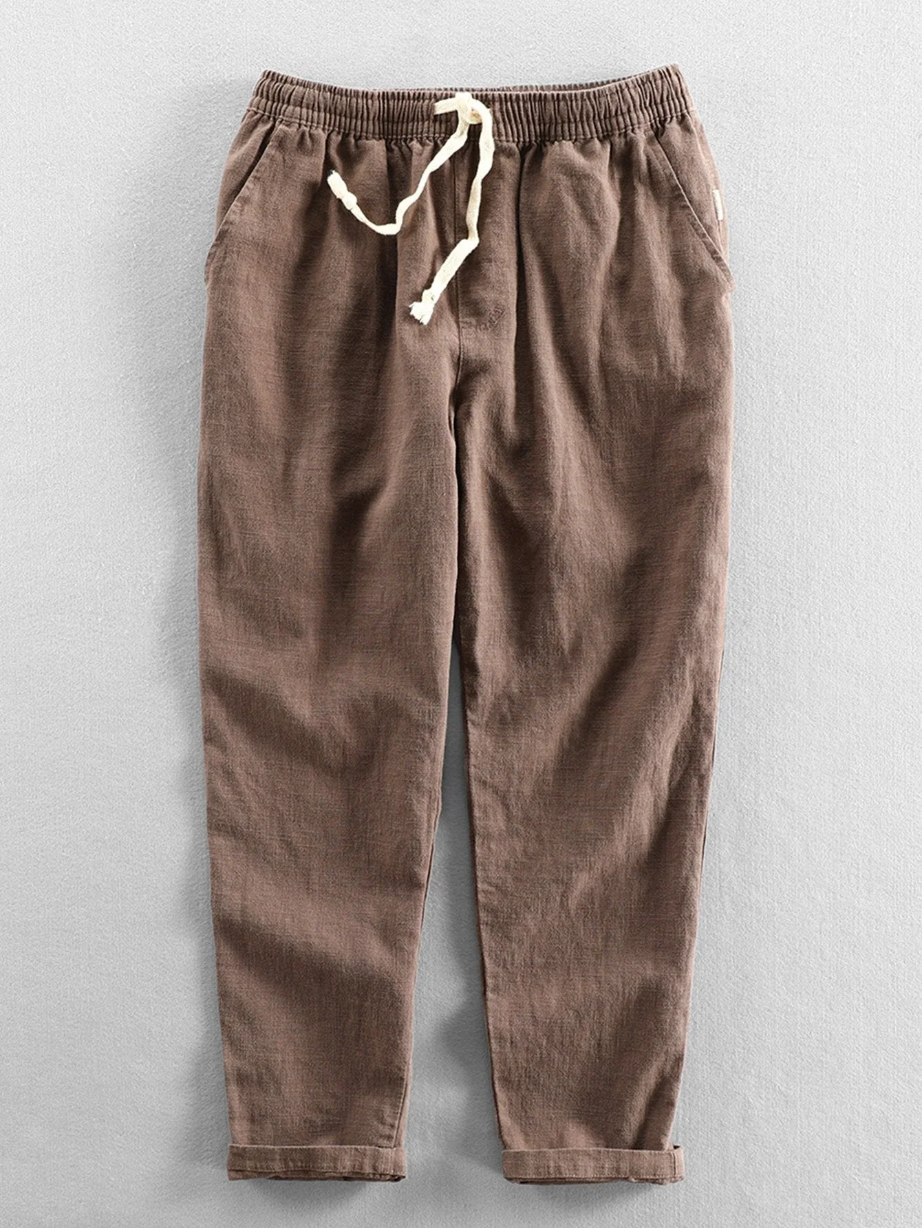 Seth® | Linen Cotton Blend Cropped Pants - Image 5