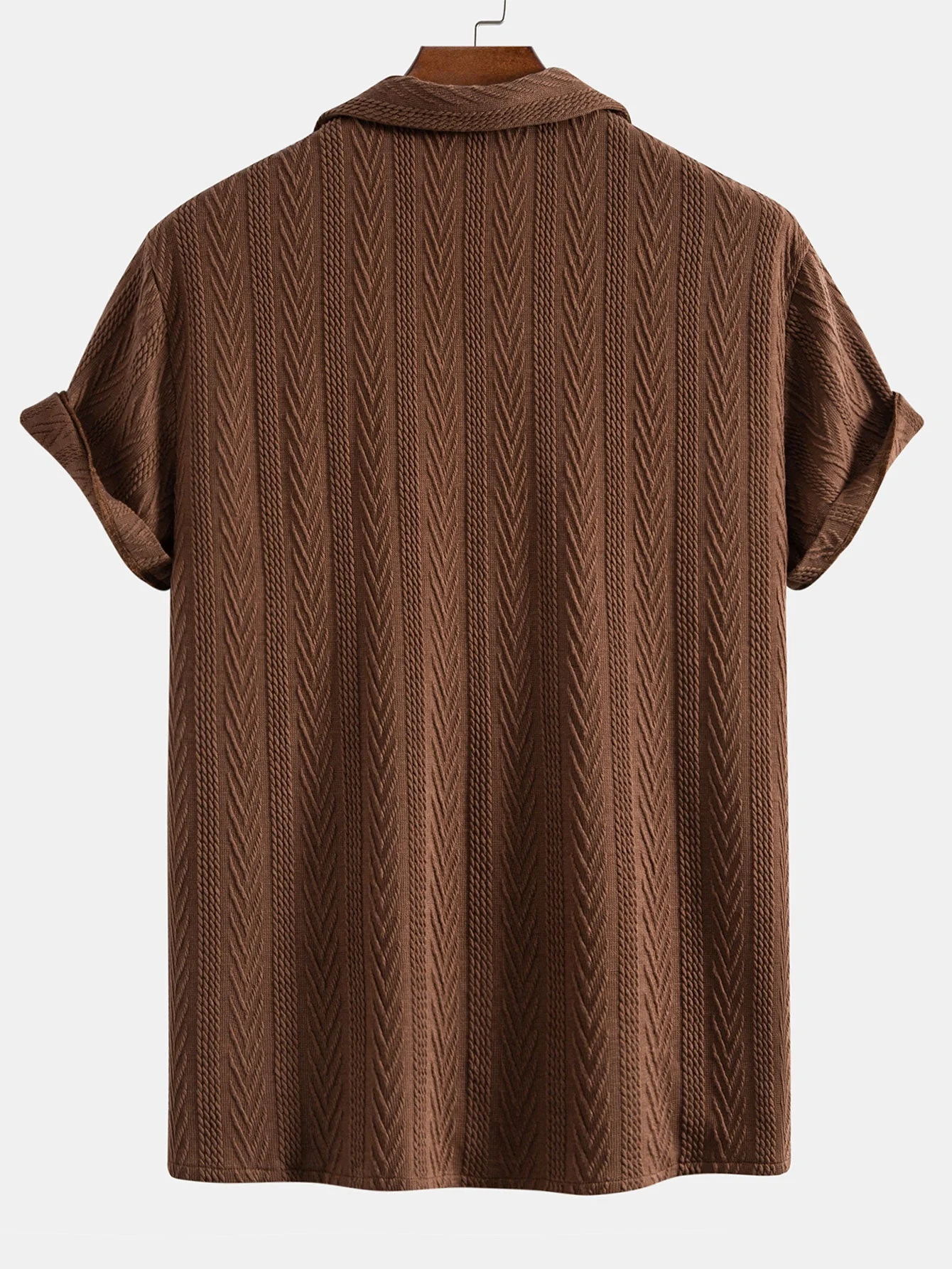Shawn® | Texture Jacquard Cuban Shirt - Image 2