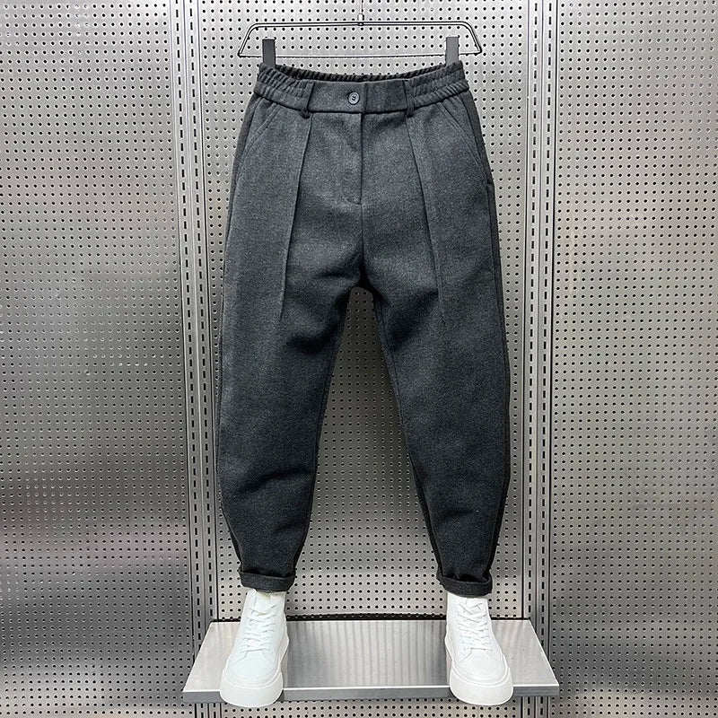 Sheldon® | Structured Elegance Polyester Pants Comfort And Style Combined