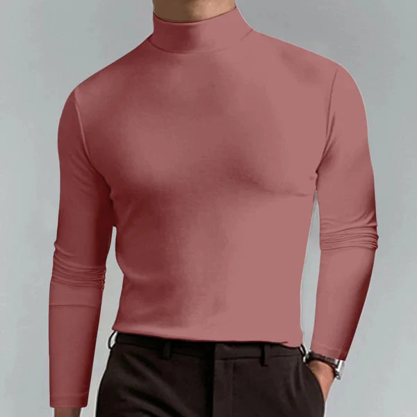Sol | Men's slim-fit turtleneck sweater with long sleeves - Image 3