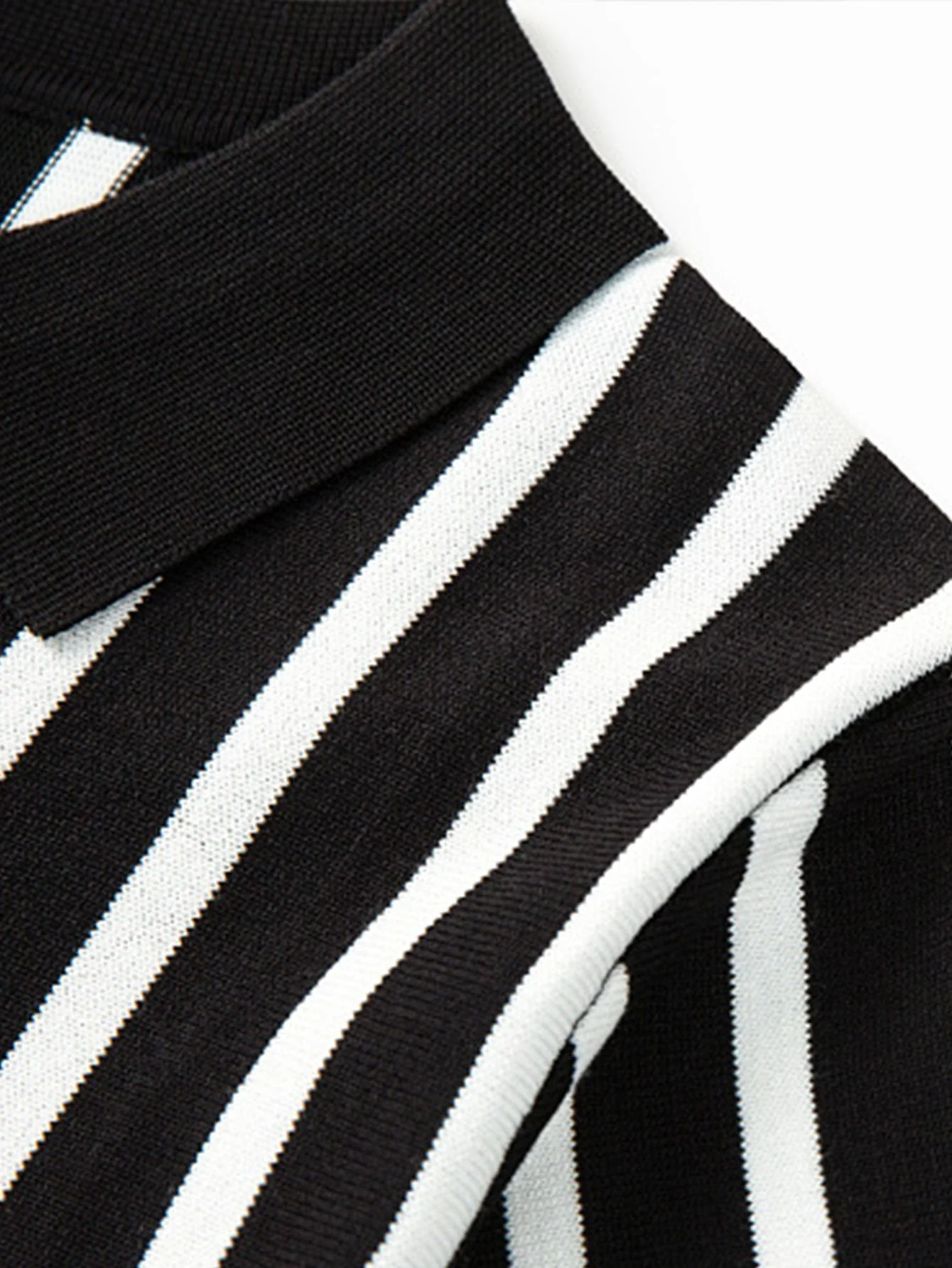 Stephen | Striped Short Sleeve Sweater Polo - Image 3