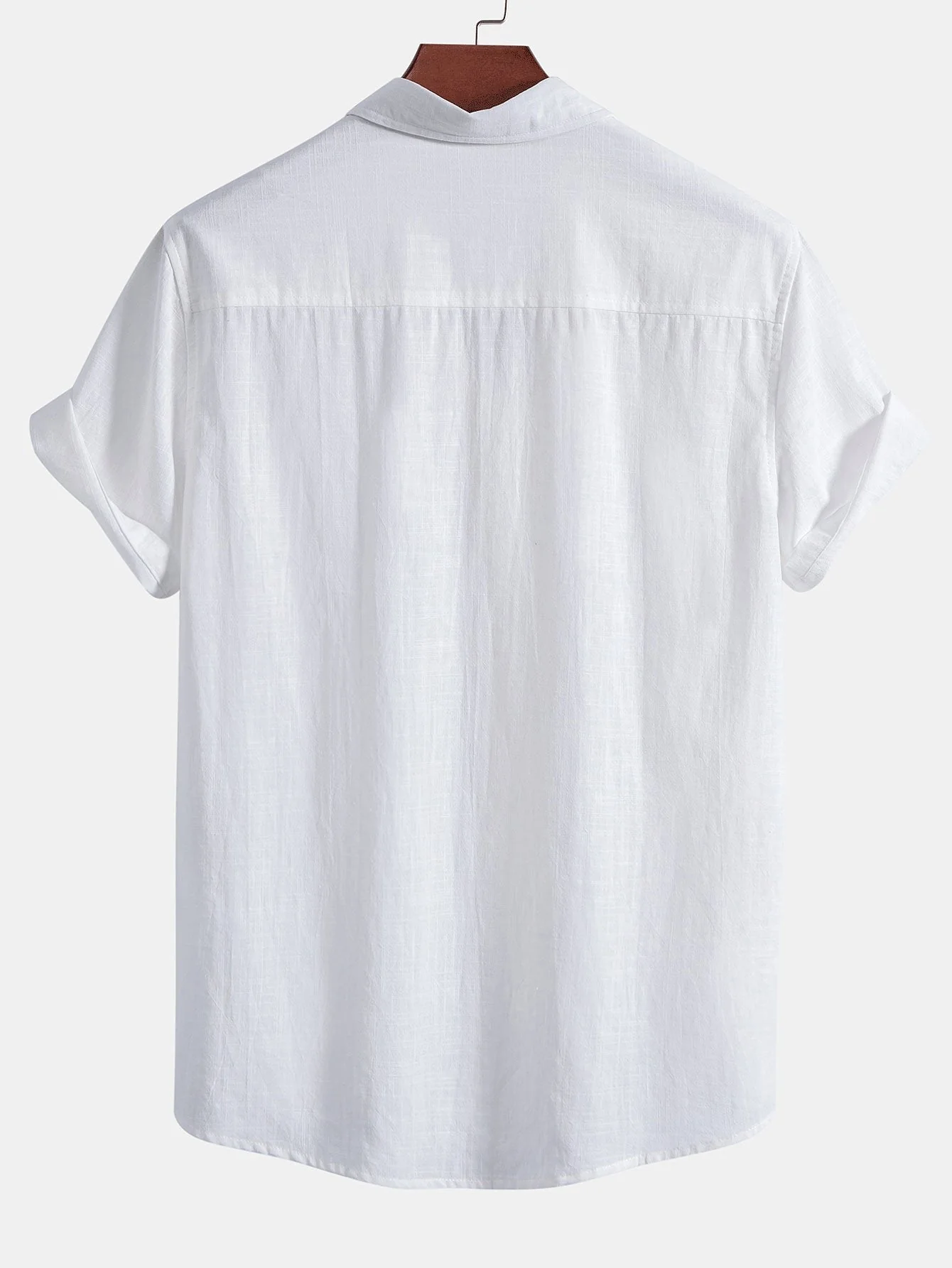 Steve® | Hawaii Palm Tree Print Linen Look Cotton Button Up Shirt & Swim Shorts - Image 3