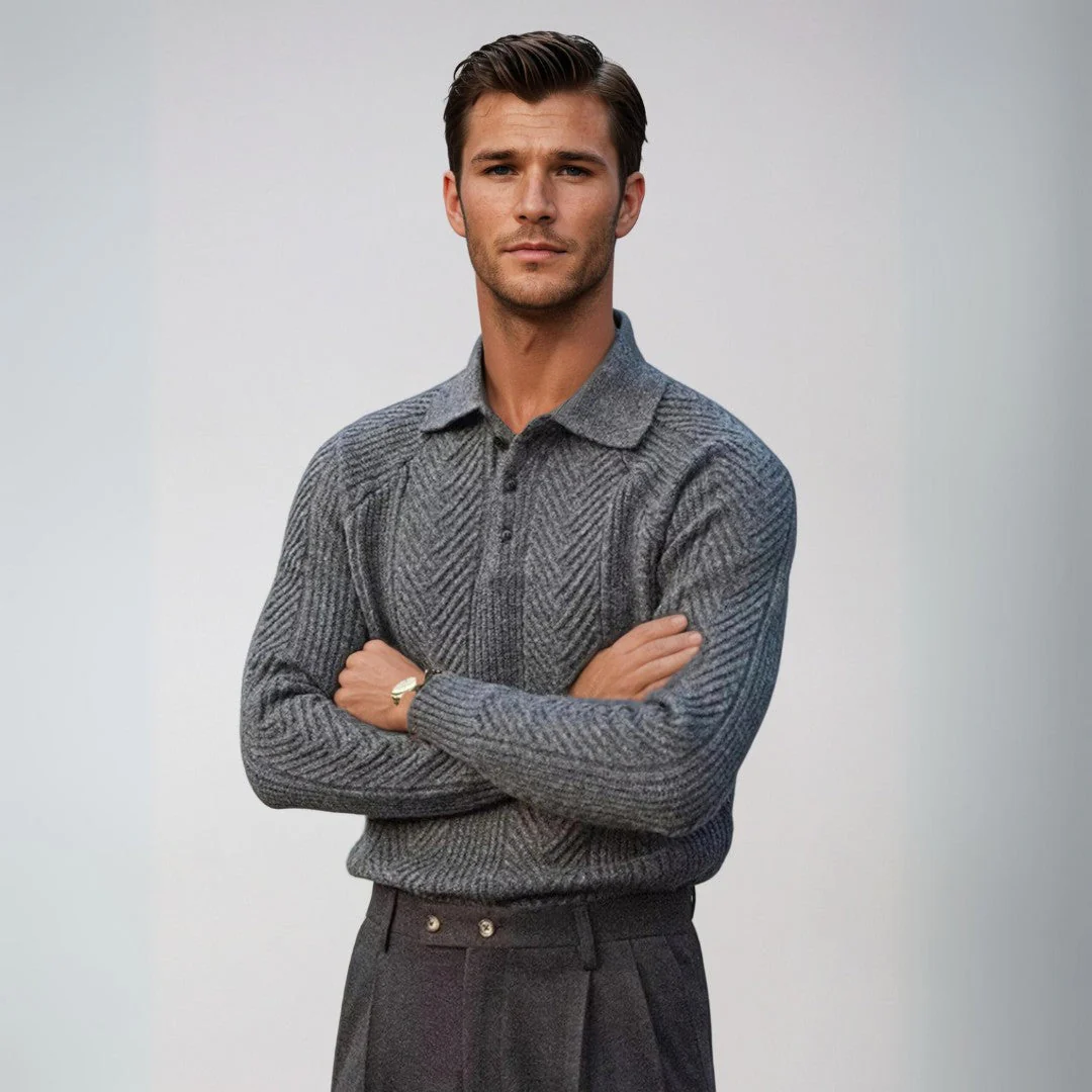 Stuart® | Luxury Men'S Sweater With Collar - Image 2