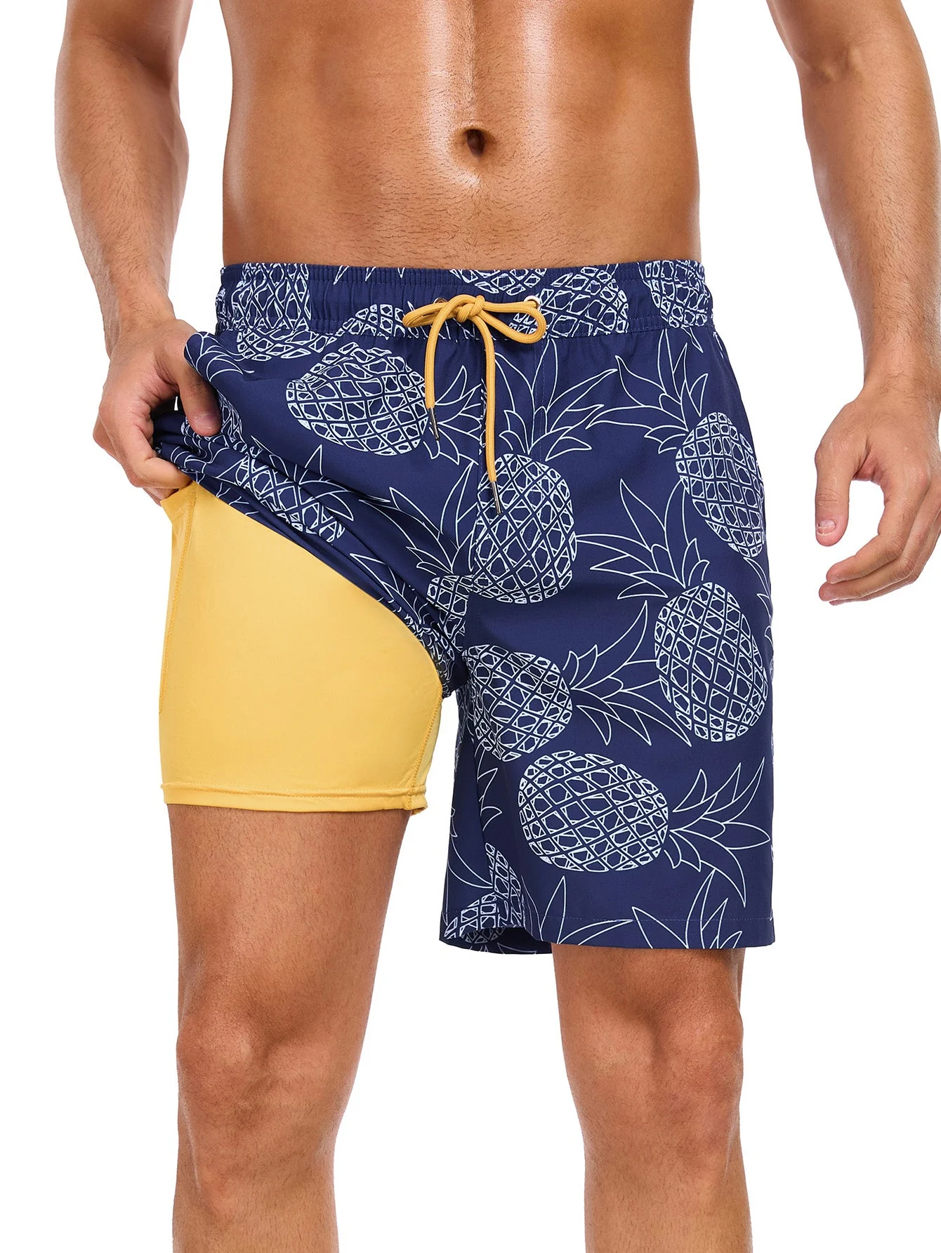 Taylor® | Pineapple Print Swim Shorts - Image 2
