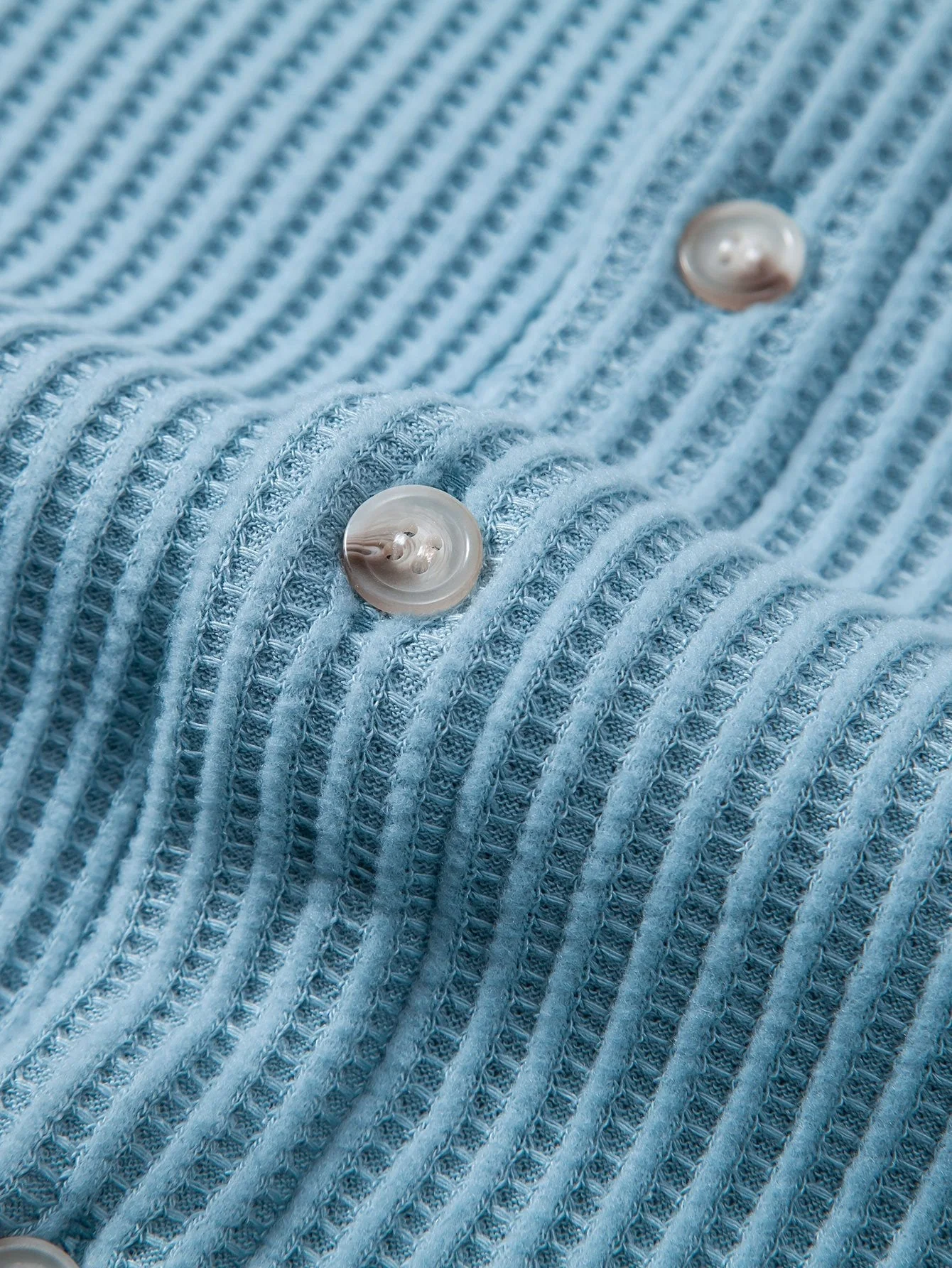 Teodoro® | Waffle Stand Collar Shirt - Image 10