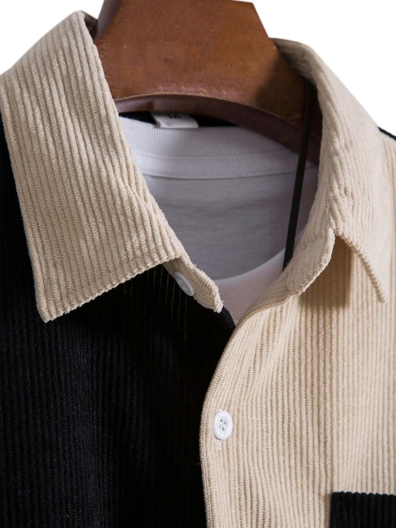 Teófilo® | Two Tone Corduroy Shirt & Corduroy Shorts - Image 7