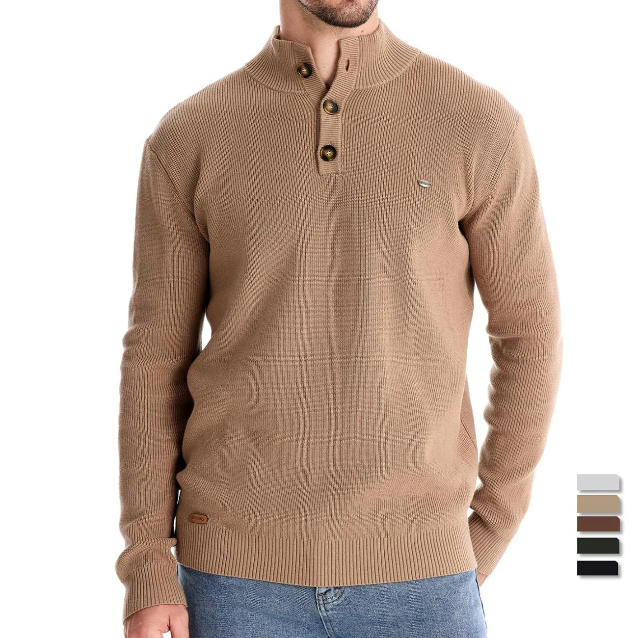 Terence® | Men'S Button-Up Sweater - Image 3