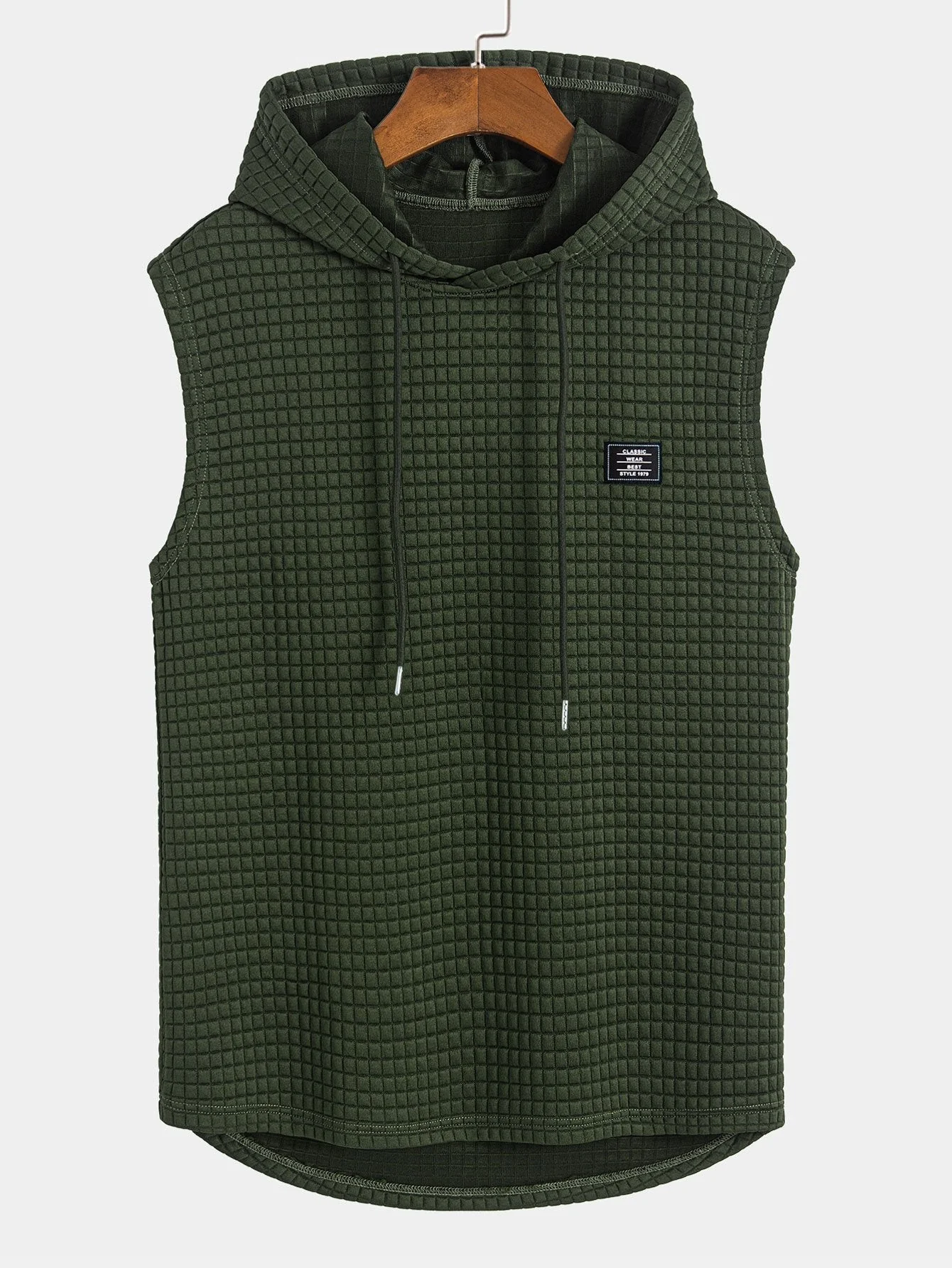 Terence® | Sleeveless Waffle Hooded Vest - Image 5