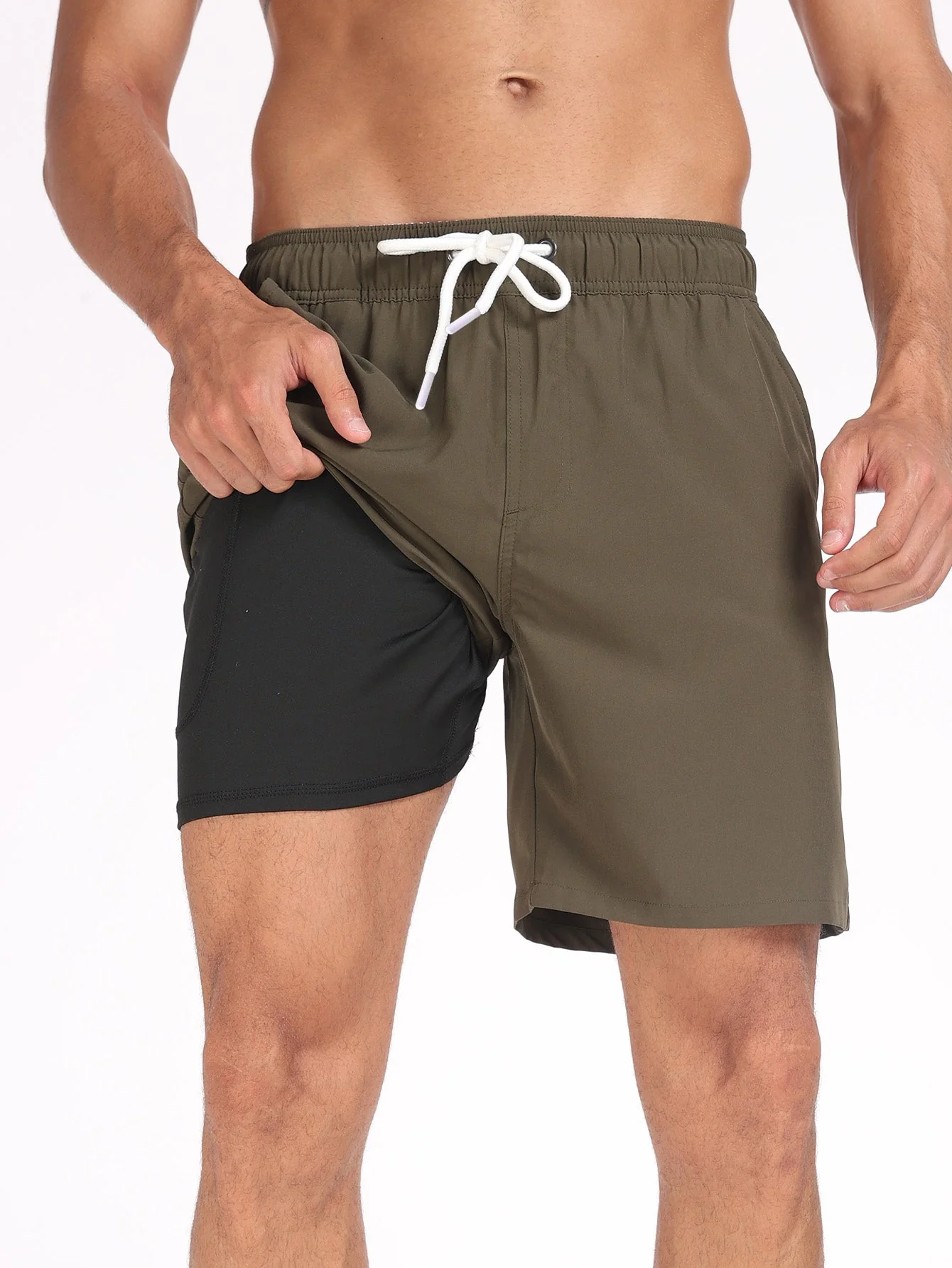 Terence® | Solid Color Drawstring Swim Shorts - Image 15